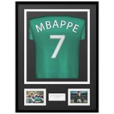 Avalo Trikotrahmen Aluminium - Objektrahmen für Fußballtrikot - 3D Box Frame - 60x80 CM - Schwarz - Deep Frame - Trikot Einrahmung in B