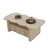 Huangj-0527 Couchtisch Wohnzimmertisch Moderner minimalistischer Couchtisch mit Stauraum for das Wohnzimmer, Luxus auf kleinem Raum, kreatives Design, Teetisch for zu Hause für Wohnzimmer(Weiß)