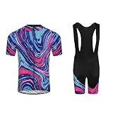 UGLY FROG Radtrikot Herren Kurzarm Set Radhose Herren Träger Kurz mit Sitzpolster 2019 Sommer Mode-Design Leichtgewicht Atmungsaktiv Schnell Trock