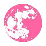 Wandaufkleber mit Mond und Planet, Vinyl, für Zuhause, Wohnzimmer, Schlafzimmer, Kinderzimmer, Kindergarten, Babyzimmer, Art-Deco-Aufkleber, groß – 84 x 84