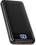 Power Bank 13800mAh, 22.5W Powerbank, Externer Handyakku Schnellladen USB C Input & Output mit LED Anzeige, PD3.0 QC4.0 Tragbares Ladegerät Kompatibel mit iPhone 16 15 14 13 12 Pro Max