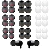 Zhtulck Kopfhörer Gummi Aufsätze, 36 Stück Ersatz Ohrstöpsel, kopfhörer ohrstöpsel aus Silikon,Kopfhörer Stöpsel, 3 Farben, 3 Größen, Kompatibel mit den meisten in-Ear Kopfhörer (11/12/13mm)