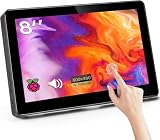 Ulrhzar 8 Zoll Tragbarer Touchscreen Kleiner Monitor, HDMI, USBC, 800x480 IPS LCD |Mini Travel Touch Bildschirm für PC Laptop Telefone Computer Ras Pi, Integrierter Lautsprecher & S