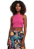 Urban Classics Damen Top Cropped Rib Top, geripptes Top für Frauen, kurz geschnitten, Slim Fit, brightviolet, XL