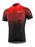 BERGRISAR Radtrikot Herren Kurzarm Rennrad Fahrrad Trikots, 8006 rot, XX-Larg