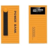Powerbank Powerbank/66 W superschnelles Aufladen, 100.000 mAh, Digitalanzeige, Container, Powerbank 1 W 20.000, mobile Stromversorgung mit großer Kapazität für den Außenbereich (20.000 mAh/gelb)