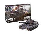 Revell 03503 Tiger II AUSF. B Königstiger World of Tanks originalgetreuer Modellbausatz für Fortgeschrittene, unlack