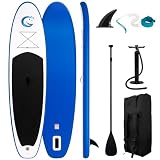 FunWater SUP Aufblasbares Paddleboard Stand Up Paddle Boards Premium Paddling Board für Jugendliche & Erwachsene 3.4 m mit SUP Zubehör inklusive verstellbarem Paddel, Rucksack, Pumpe, Leine, F