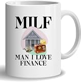 HOSALA Kaffeetasse mit Aufschrift 'Man I Love Finance', Geschenk für Finanzbegeisterte, Geschenk für Buchhalter, Wirtschaftsprüfer, Finanzanalysten, Finanzberater, glänzende Keramiktasse für Familie,