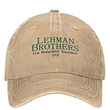 ORHFHVW Baseballmütze Lehman Brothers Risikomanagement Casual Sommer Bank Insolvenz Trucker Hut Verstellbar Laufen Hippie Snapback Cap Geburtstagsgeschenk