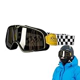 Generico Reitbrille ATV Brille - Retro Reitbrille für Motorrad Off Road | Winddicht Staubdicht für Motorradfahrer Dirtbike für Outdoor-Sport für Männer und F