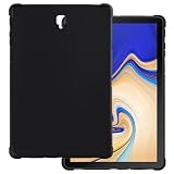OAGELIM Hülle Kompatibel mit Samsung Galaxy Tab S4 10.5 2018, Leichtes Weiches TPU, Kratzfeste Ultra Slim Schützende Tablet Hülle, Stoßfeste Schale Schlagfest(Schwarz)