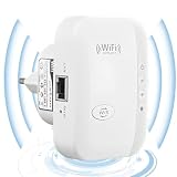 WLAN Repeater WiFi Repeater Stärkster WLAN Verstärker WiFi Extender Verstärker WLAN Internet Verstärker 300 Mbps mit Repeater/Ap Modus mit Ethernet Port zu Allen WLAN Geräten 1-Tap Setup