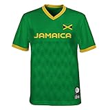 FIFA Offizielles Trikot der Frauenfussball-Weltmeisterschaft 2023 für Erwachsene, Jamaika, Grün, X-Larg