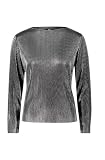 zero Damen Plissee Shirt mit Metallic Optik GreyGrey,40