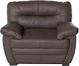 Mivano Ledersessel Royale / Zeitloser, bequemer Sessel mit hoher Rückenlehne / 110 x 86 x 90 / Lederimitat, B