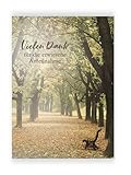 KE - Trauer-Danksagungskarten (5er Set) | Dankeskarten für Beileidsbekundungen | Ohne Innentext | Inklusive Umschläge | DIN C6 | Hochwertige Klappkarten | Motiv: Waldweg