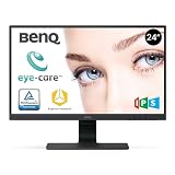 BenQ GW2480 60,5cm (23,8 Zoll) LED Monitor (Full-HD, Eye-Care, IPS-Panel Technologie, HDMI, DP, Lautsprecher) schw