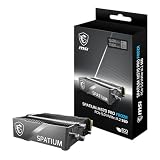 MSI Gaming SPATIUM M570 PRO PCIe 5.0 NVMe M.2 2TB FROZR interne SSD (PCIe Gen5, NVMe 2.0, M.2 2280, Lesen 12400 MB/s, Schreiben 11800 MB/S, 2 TB)