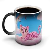 Kaffeebecher mit Griff, hitzeempfindlich, farbwechselnd, 325 ml, große Keramiktasse mit Griff, personalisierbar, magische Tassen, Temperaturwechsel-Tasse, Neuheit für Weihnachten, lustige Geschenk
