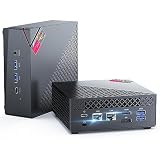 NiPoGi AM06 PRO Mini PC W-11, АMD Ryzen 5 5500U (6C/12T, bis zu 4,0 GHz), 16GB(2 * 8GB) DDR4 512GB M.2 NVMe SSD Mini Desktop Computer Dual LAN, 4K UHD Triple Display/Dual WiFi für Spiele/Büro/HTPC