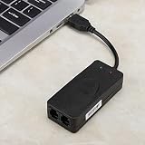 SustVita Faxmodem, externer Dual-Port-USB2.0-56K-Treiber, geeignet für 98/2000/ME//Vista/CE5.0/10/8.1/8/7, USB-M
