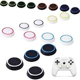 Dokeno 10 Paar Silikon Joystick Grip Kappen, Silikon Stick Kappen Thumpstick Kappen Grip Zubehör Joystick Abdeckung Gamepad Schutzzubehör für PS5 / PS4 / PS3 / Xbox 360 /Switch Pro C