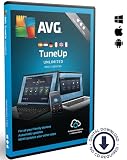 AVG TuneUp Unlimited 2024 | Für 10 Geräte | 1 Jahr | Junk-Dateien entfernen und das System beschleunigen | - für Windows, macOS, iOS und Android | ESD