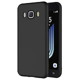 AICEK Samsung Galaxy J5 2016 Hülle, Schwarz Silikon Schutzhülle für Galaxy J5 2016 J510 Case TPU Bumper Samsung Galaxy J5 2016 Handyhülle (5.2 Zoll)