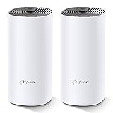 TP-Link Deco M4 Mesh WLAN Set (2er Pack), AC1200 Dual Band Router & Repeater, 2X Gigabit Ports für Jede Einheit, empfohlen für Häuser mit 2-3 Schlafzimmern, Umfassender Jug