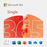 Microsoft 365 Single | 1 Jahr | 1 Person | Office Apps mit KI | 1 TB Cloudspeicher | Aktivierungscode per E-M