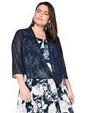 Sheego Damen Große Größen Chiffon-Bolero aus Chiffon Ab