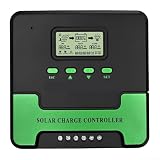Für Solar MPPT Laderegler, WiFi-Konnektivität, LCD-Display, 12 V/24 V Dual-USB-Anschlüsse für verschiedene Solaranwendungen (20 A)