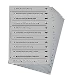 Ordnerregister für Versicherungen, durchdachtes Register für DIN A4 Ordner, Versicherungsordner für Privatkunden und Firmenkunden, lichtg