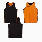 Spalding Kinder Essential Reversible Shirt, schwarz/Orange, 140