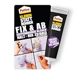 Pattex Kleben statt Bohren Fix & Ab, ablösbarer Montagekleber, stark haftender Wandkleber für Regale und Wandbefestigungen, ohne Beschädigung ablösbar, Kraftkleber hält bis zu 6kg, 44g Tub
