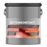 Betonkontakt 15kg innen und aussen, für glatte Untergründe - optimaler Haftgrund für Beton, Putz, Holz, Fliese, Gips, OSB - Grundierung & Haftbrücke - frostfest, wasserfest - BEKATEQ BK-165