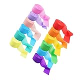FELTECHELECTR 12 Stück Bunte Krepppapier Luftschlangen Für Party Dekoration Hochzeits Und Geburtstagsfeiern Regenbogen Farben Kreppband Für Kreative Deko Ideen Vielseitige Verwendung