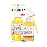 Garnier Vitamin C Serum gegen Pigmentflecken, Gesichtsserum mit 4 Prozent Vitamin C, Niacinamid, Salicylsäure und Melasyl, strahlender Glow Booster, Hautpflege für alle Hauttypen, 1 x 30