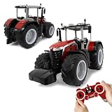 JAMARA Massey Ferguson 8S.285 1:16 2,4Ghz - RC Traktor, Motorsound (abschaltbar), Rückfahrwarnsound, Abschaltfunktion, 2 Radantrieb, Gummireifen, helle LED, Blinker, Demo Funk