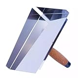 OLEJNIK J L PROFESSIONAL Edelstahl Fugbrett - Fugblech mit Fugkellen - Fugkellen Set - Ideal für Maurer- und Ausbauarbeiten -Maurerarbeiten -verzinkter Stahl - Griff aus Naturkork