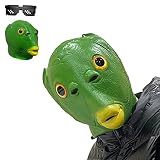 BONHHC Fisch Maske, Lustige Tierkopfmaske, Grüne Murloc Maske, Tierfisch Kopfbedeckung, Halloween Karneval Maskerade cosplay Party Parade R