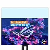 Vaxson 2 Stück Anti Blaulicht Schutzfolie, kompatibel mit Asus ROG Swift OLED PG27AQDP 26.5' Monitor, Bluelight folie Displayschutzfolie （ nicht Panzer Schutz Glas folie SchutzGlas nicht PanzerGlas ）