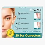 Earo Ear Corrector - Unsichtbare & Stark Haftende Ohrenkleber - 4 Tage Halt pro Patch für abstehende Ohren Ankleben ohne OP - Segelohren Korrektur - 20 hypoallergene Ohr Patches, 80 Tage V
