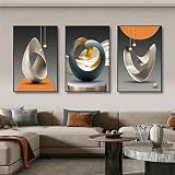 3 Stück Diamant Painting Bilder Abstrakte Landschaft Diamond Painting Erwachsene Groß 5D Diamond Art Painting Kinder Basteln Voll Set Diamond Painting Zubehör für Room Decor Wohnwand 30x45cm F-1786