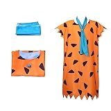Generisch Shirt Weihnachten Herren Mädchen Halloween Rollenspiel Fancy Party Kostüm Cosplay Krawattenoberteil Shirts Baby Junge 92 (Orange, 6-8 Years)
