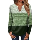 SHE.White Silber Oberteil Damen Metallic Pullover Weihnachten Damen Party Oberteile Frauen Boho Style Festival Hemd Plissee Set Damen Shirt Verlängerung Blusen Große Größen(1-Green, M)