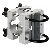 4smile Sonnenschirmhalter Balkongeländer SunnyEasy - Edelstahl Sonnenschirm Halterung Balkon, flexibel montierbar - Metall Schirmhalterung Balkongeländer ersetzt Sonnenschirmständer Balk