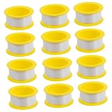 FUNOMOCYA 100Stücke Ptfe Klebeband Wasserdichtes Dichtungsband für Rohrreparaturen für Duschköpfe Wasserhähne Sanitäranlagen Langlebig Einfach Anzuw