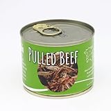 Diem würziges Pulled Beef, der Ideale Burger Belag aus der Dose 200g - lange haltb